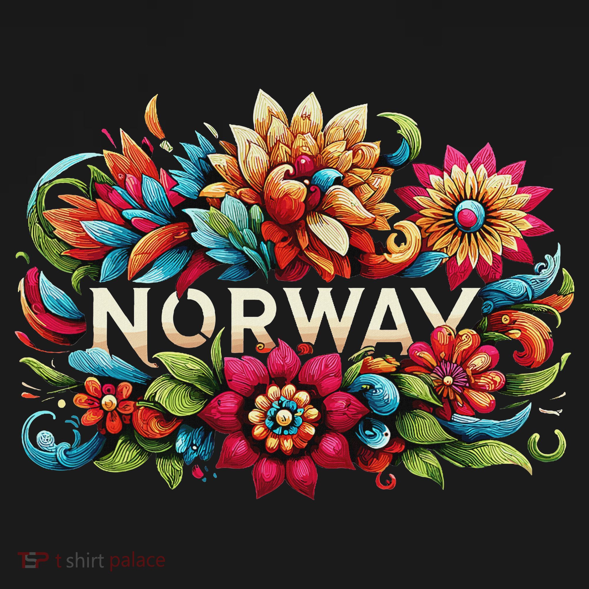Flowers Of Norway Norwegian T-Shirt