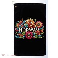 Flowers Of Norway Norwegian Golf Towel thumb 0