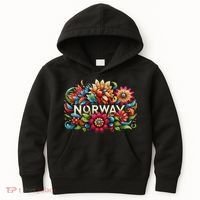 Flowers Of Norway Norwegian Kids Hoodie thumb 0