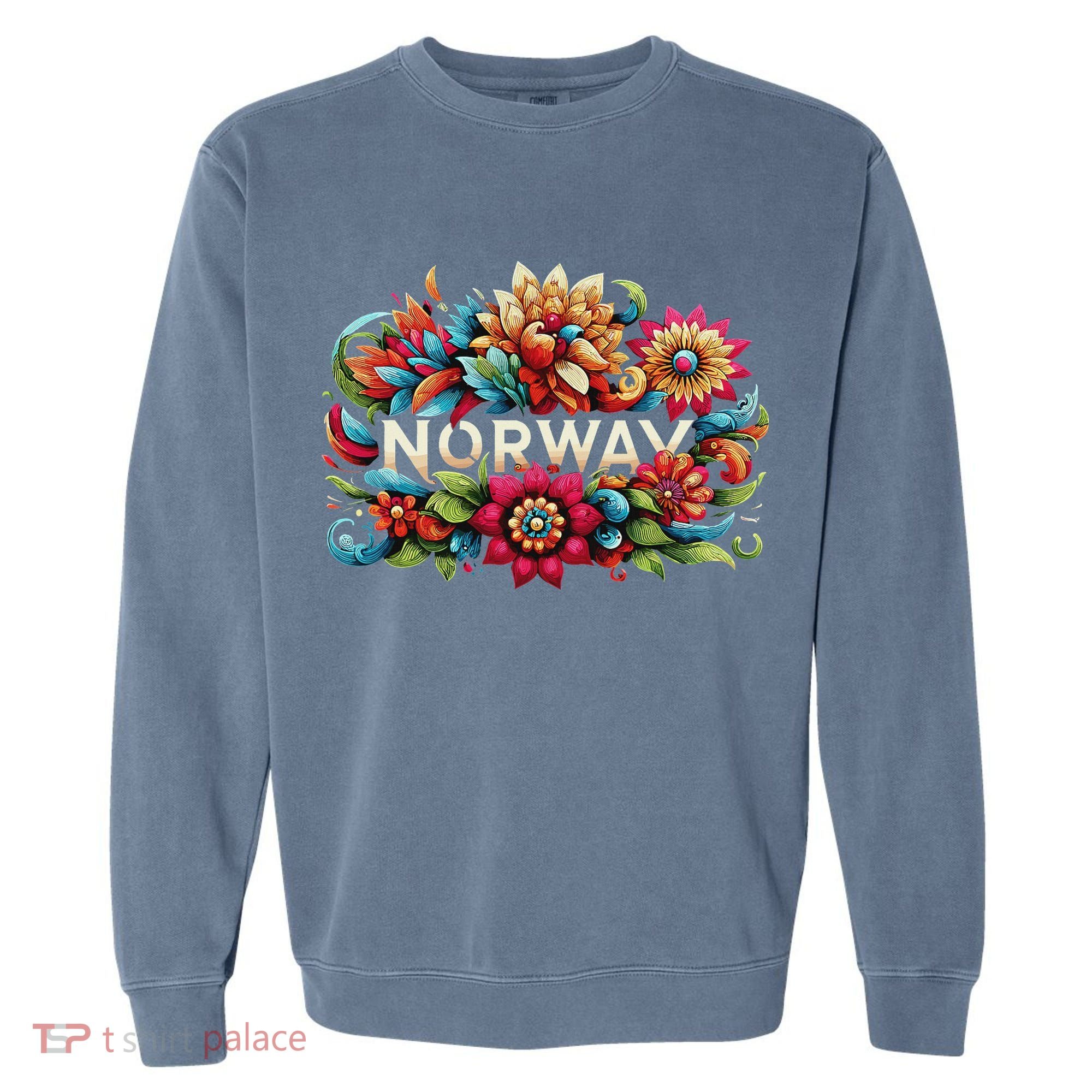 Flowers Of Norway Norwegian Garment-Dyed Sweatshirt