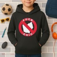 Fuck Ohio Nobody Likes Ohio Anti Ohio Kids Hoodie thumb 2