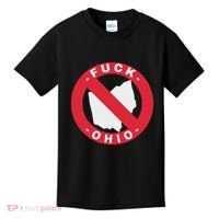 Fuck Ohio Nobody Likes Ohio Anti Ohio Kids T-Shirt thumb 0