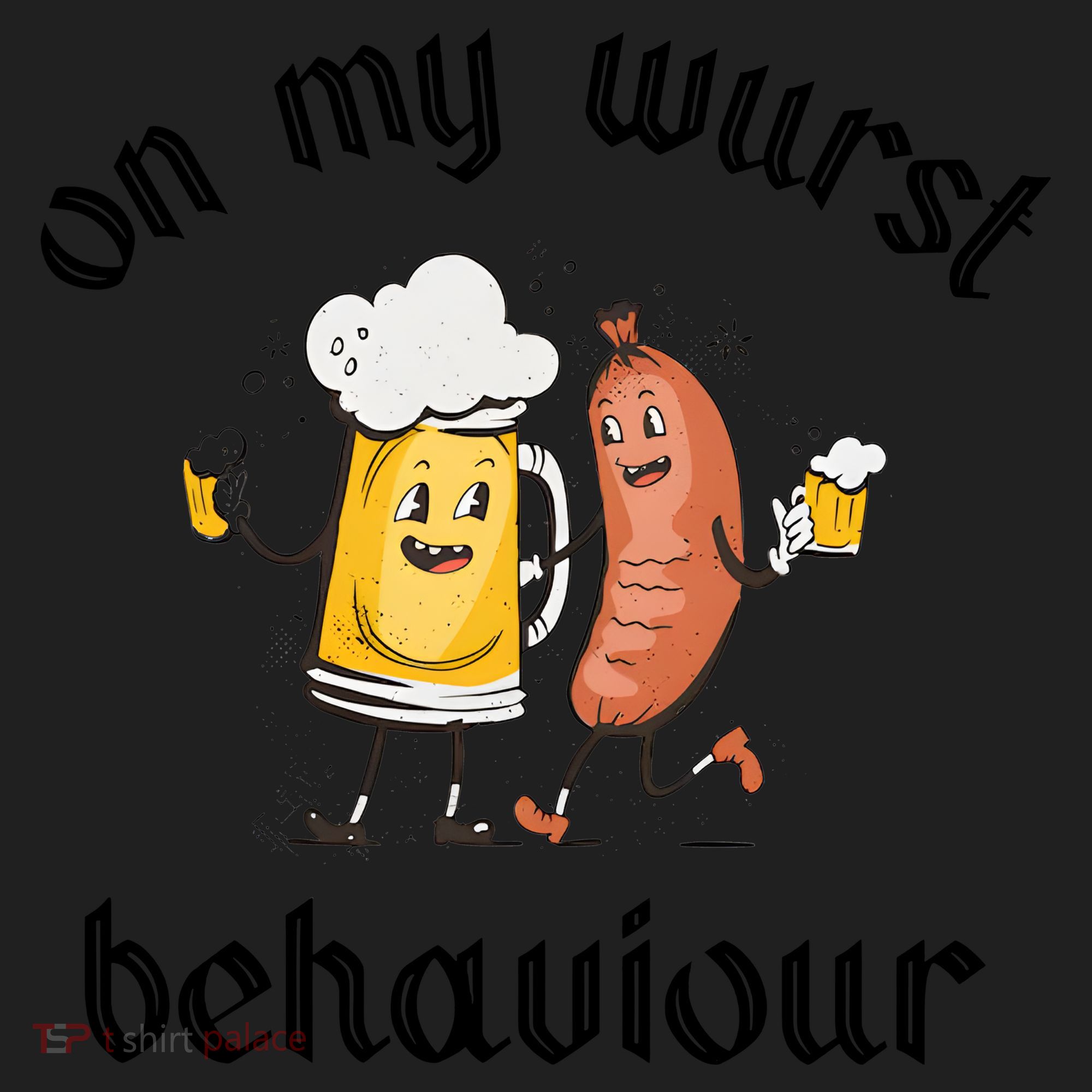 Funny Oktoberfest On My Wurst Behaviour Beer Hot Dog Drinking Team Women's Sweatshirt