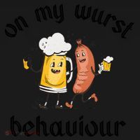 Funny Oktoberfest On My Wurst Behaviour Beer Hot Dog Drinking Team Tote Bag thumb 4