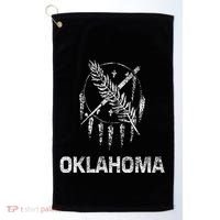 Flag Of Oklahoma The Sooner State Tulsa Norman Edmond Golf Towel thumb 0