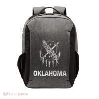Flag Of Oklahoma The Sooner State Tulsa Norman Edmond Vector Backpack thumb 0