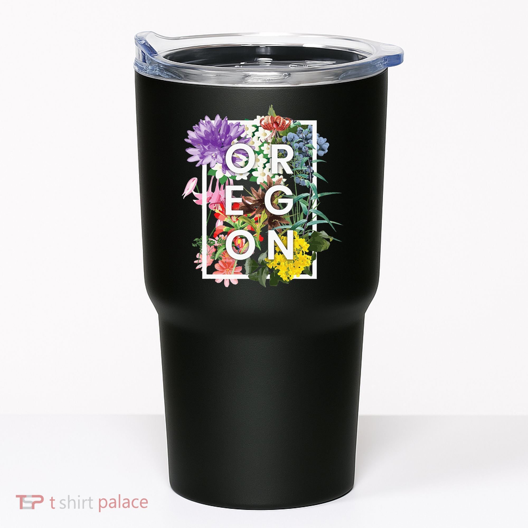 Flowers Of Oregon Word Art Oregonian Pride Tumbler