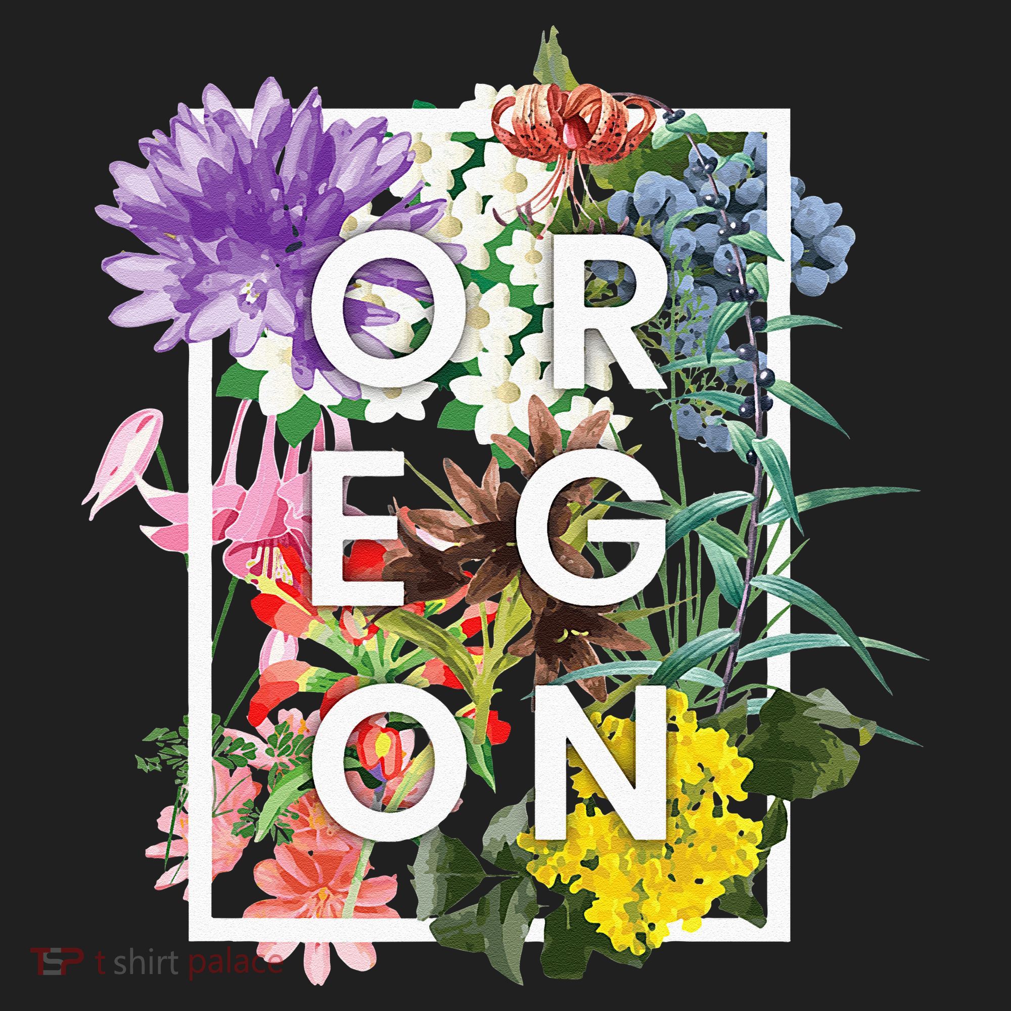 Flowers Of Oregon Word Art Oregonian Pride Tumbler