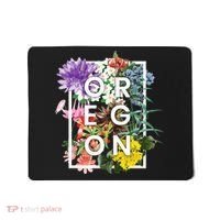 Flowers Of Oregon Word Art Oregonian Pride Mousepad thumb 0