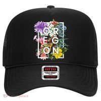 Flowers Of Oregon Word Art Oregonian Pride Hat thumb 0