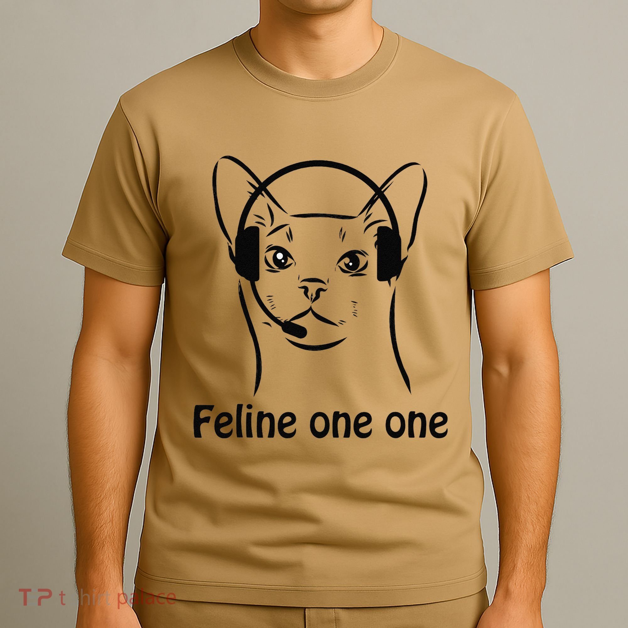 Feline One One Funny 911 Dispatcher Cat Lover Saying T-Shirt