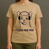 Feline One One Funny 911 Dispatcher Cat Lover Saying T-Shirt thumb 4