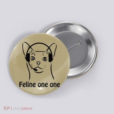 Feline One One Funny 911 Dispatcher Cat Lover Saying Button