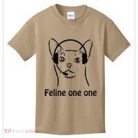 Feline One One Funny 911 Dispatcher Cat Lover Saying Kids T-Shirt thumb 0