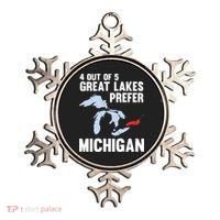 Four Out of Five Great Lakes Prefer Michigan Tee Ornament thumb 0