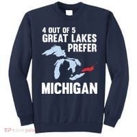 Four Out of Five Great Lakes Prefer Michigan Tee Sweatshirt thumb 0