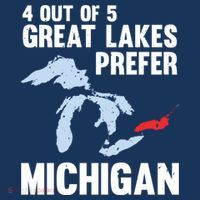 Four Out of Five Great Lakes Prefer Michigan Tee Women's Hoodie thumb 2