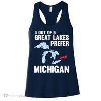 Four Out of Five Great Lakes Prefer Michigan Tee Women's Tank Top thumb 0
