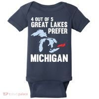 Four Out of Five Great Lakes Prefer Michigan Tee Baby Bodysuit thumb 0