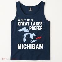 Four Out of Five Great Lakes Prefer Michigan Tee Tank Top thumb 2