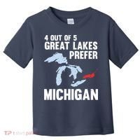Four Out of Five Great Lakes Prefer Michigan Tee Toddler T-Shirt thumb 0