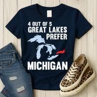 Four Out of Five Great Lakes Prefer Michigan Tee Women's T-Shirt thumb 3