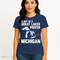 Four Out of Five Great Lakes Prefer Michigan Tee Women's T-Shirt thumb 4