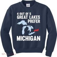Four Out of Five Great Lakes Prefer Michigan Tee Kids Sweatshirt thumb 0