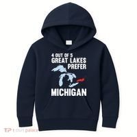 Four Out of Five Great Lakes Prefer Michigan Tee Kids Hoodie thumb 0