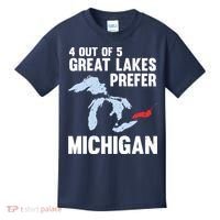 Four Out of Five Great Lakes Prefer Michigan Tee Kids T-Shirt thumb 0