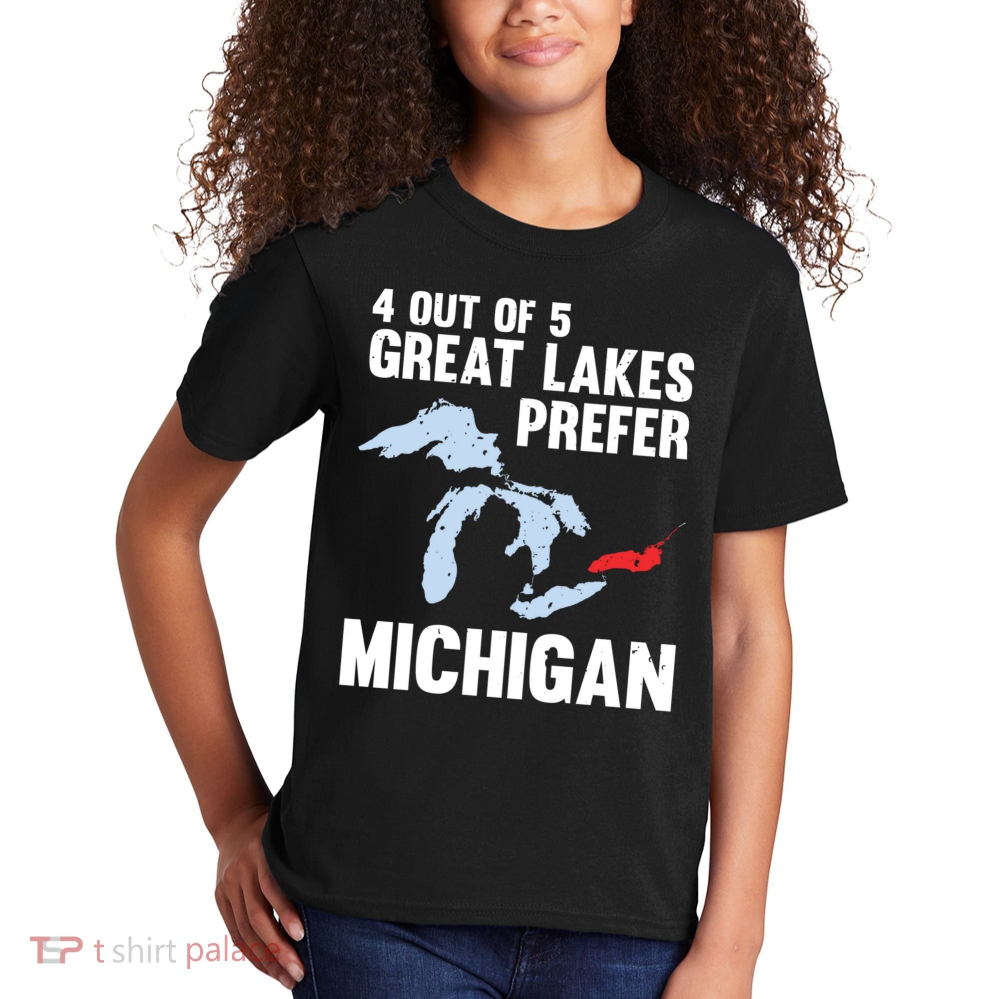 Four Out of Five Great Lakes Prefer Michigan Tee Kids T-Shirt