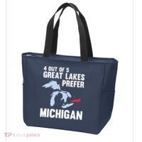 Four Out of Five Great Lakes Prefer Michigan Tee Tote Bag thumb 3