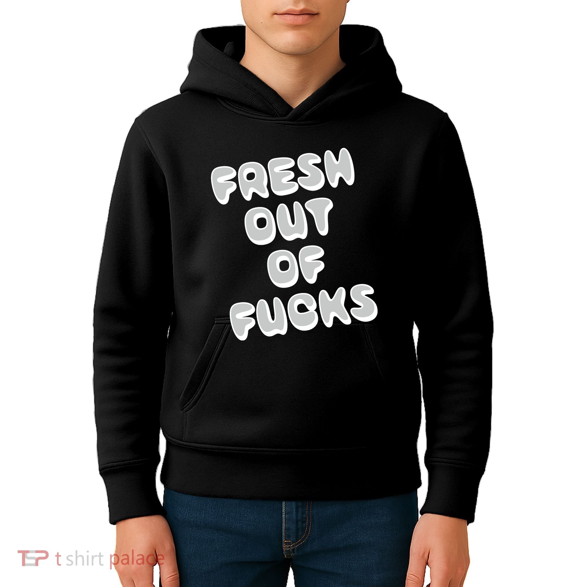 Fresh Out Of Fucks Kids Hoodie
