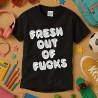 Fresh Out Of Fucks Kids T-Shirt thumb 3