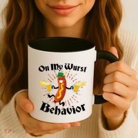 Funny Oktoberfest On My Wurst Behavior Coffee Mug thumb 3