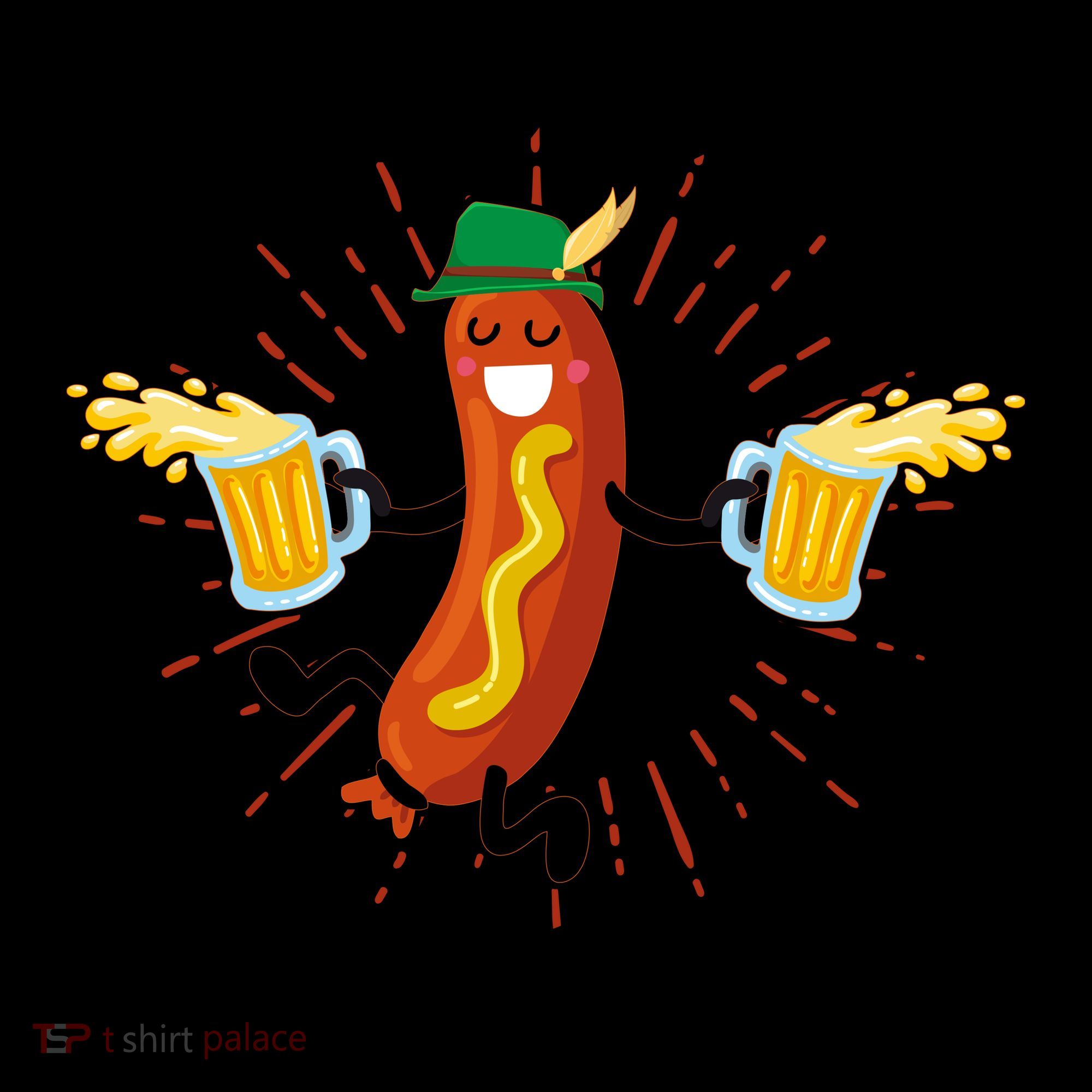 Funny Oktoberfest On My Wurst Behavior Coffee Mug