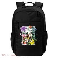 Flowers Of Oregon Word Art Oregonian Pride Backpack thumb 0