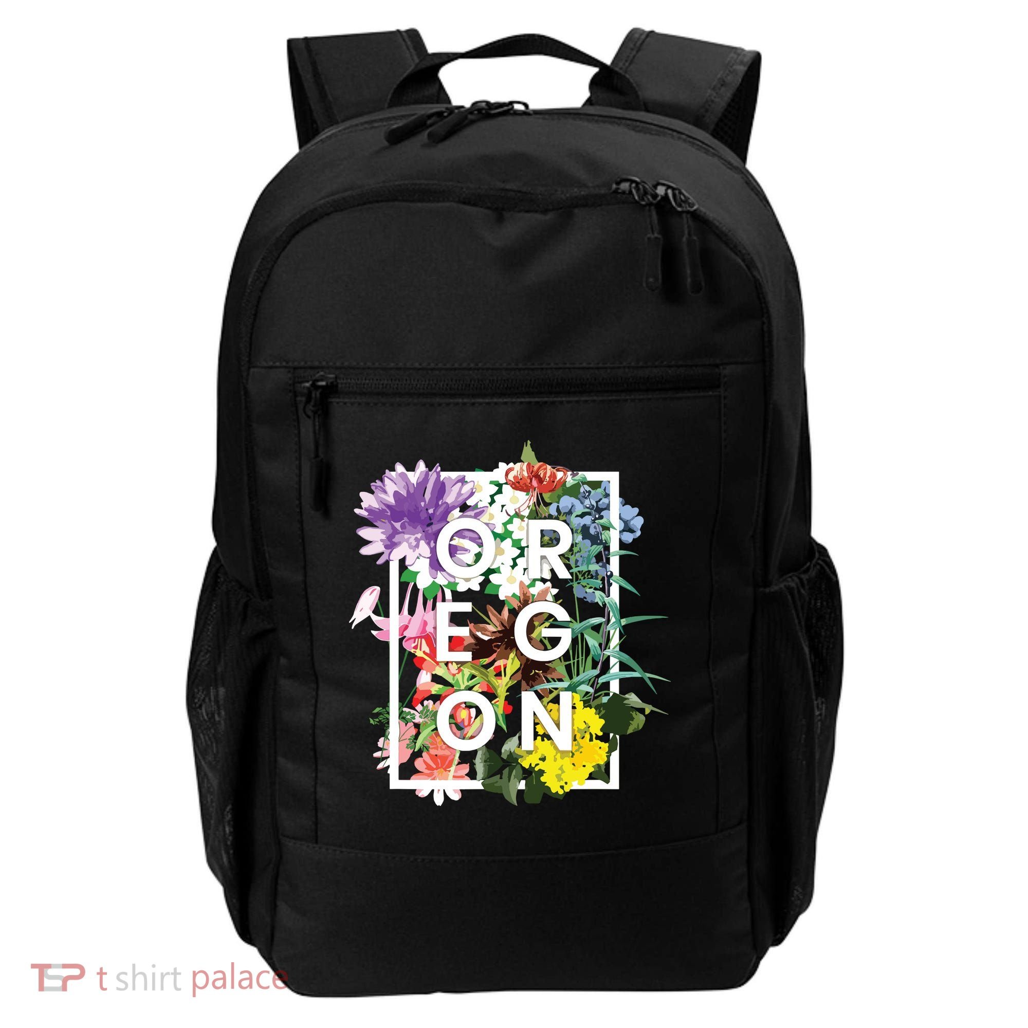 Flowers Of Oregon Word Art Oregonian Pride Backpack