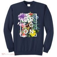 Flowers Of Oregon Word Art Oregonian Pride Sweatshirt thumb 0