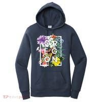 Flowers Of Oregon Word Art Oregonian Pride Women's Hoodie thumb 0