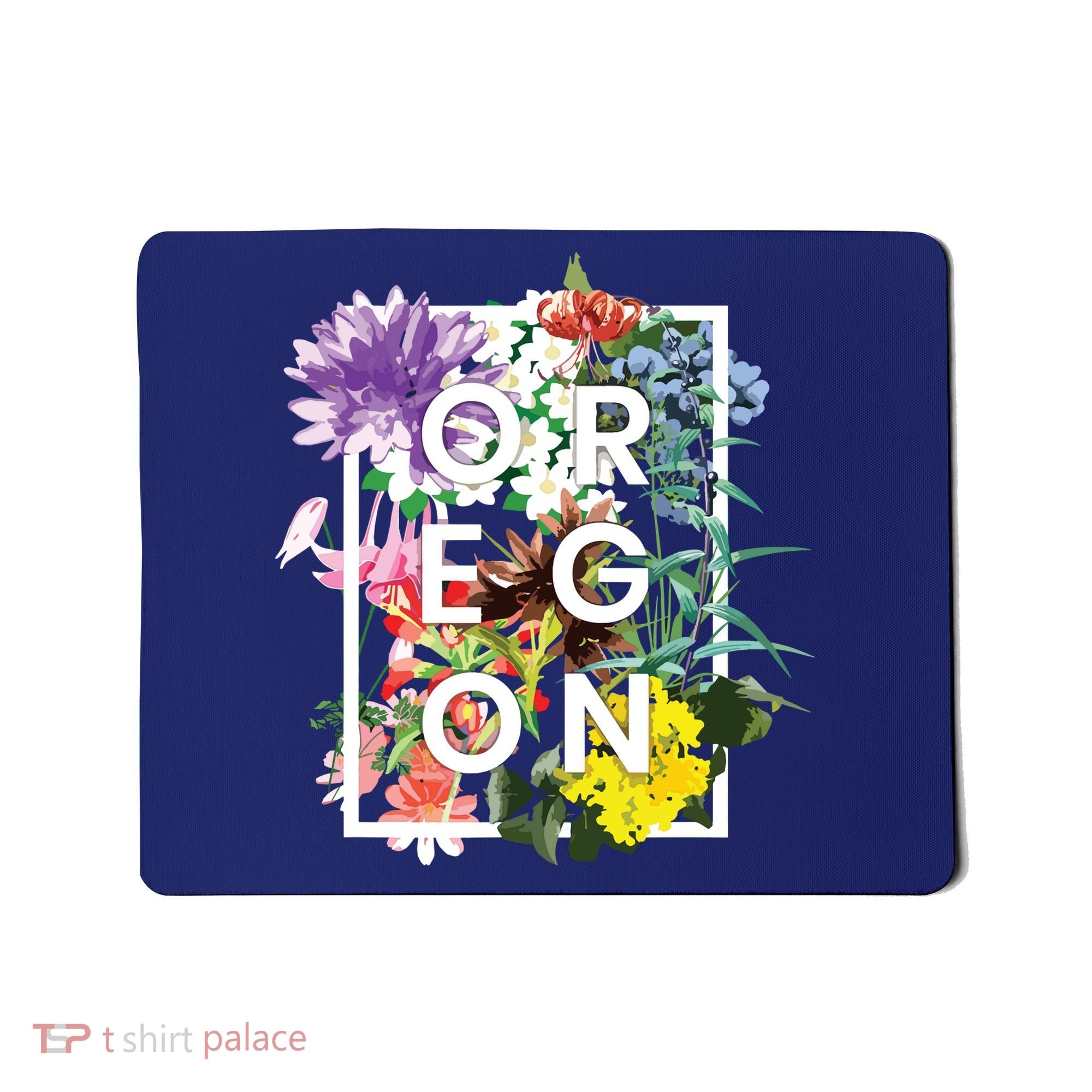 Flowers Of Oregon Word Art Oregonian Pride Mousepad