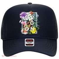 Flowers Of Oregon Word Art Oregonian Pride Hat thumb 0