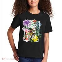 Flowers Of Oregon Word Art Oregonian Pride Kids T-Shirt thumb 2