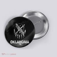 Flag Of Oklahoma The Sooner State Tulsa Norman Edmond Button thumb 0