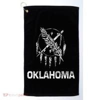 Flag Of Oklahoma The Sooner State Tulsa Norman Edmond Golf Towel thumb 0