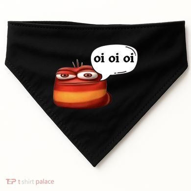 Funny Oi Oi Oi Red Worm Sarcastic Meme USA-Made Doggie Bandana