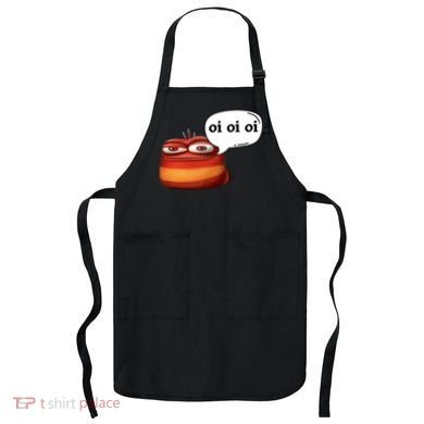 Funny Oi Oi Oi Red Worm Sarcastic Meme Apron