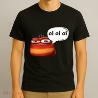 Funny Oi Oi Oi Red Worm Sarcastic Meme T-Shirt thumb 3