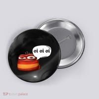 Funny Oi Oi Oi Red Worm Sarcastic Meme Button thumb 0