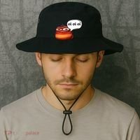 Funny Oi Oi Oi Red Worm Sarcastic Meme Bucket Hat thumb 2